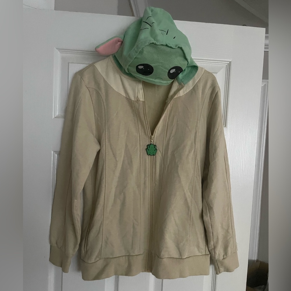 Star Wars Baby Yoda (Grogu) Zip Up Hoodie - Kids